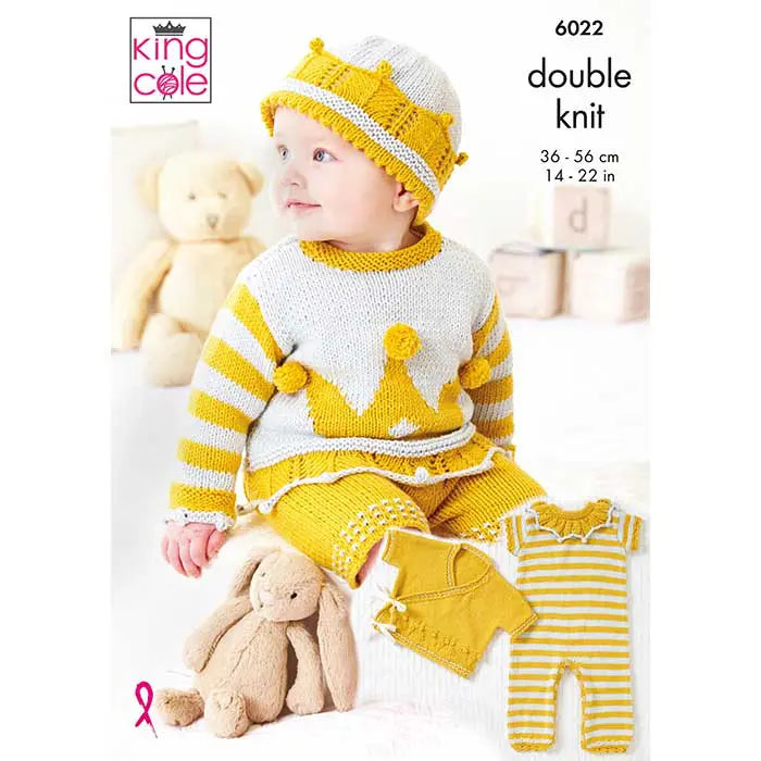 Baby Set Knitted in Cottonsoft DK