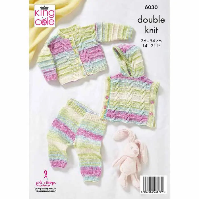 Hoody, Cardigan & Leggings Knitted in Cutie Pie DK