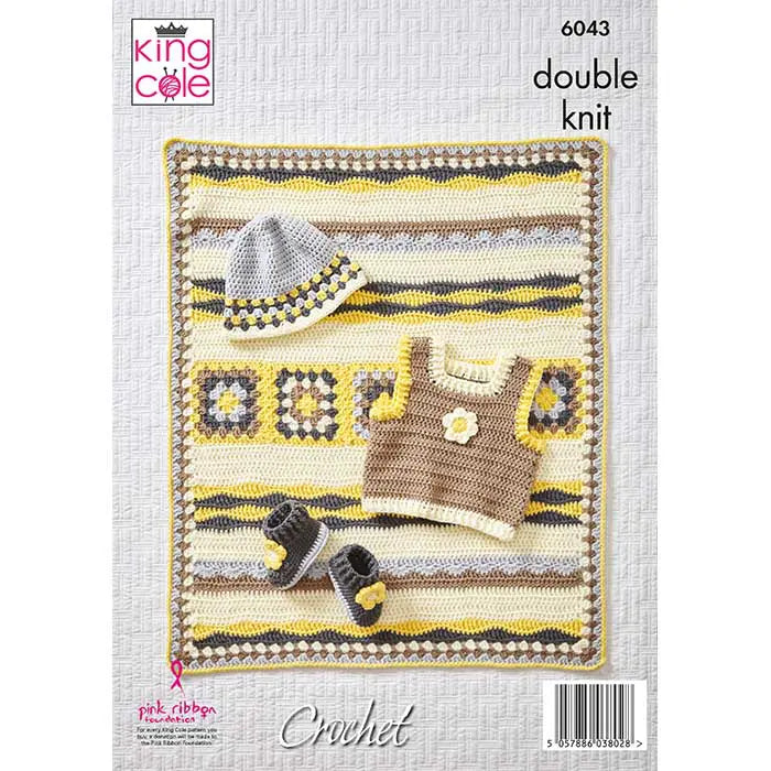 Traditional Baby Set Crocheted in Cherished DK