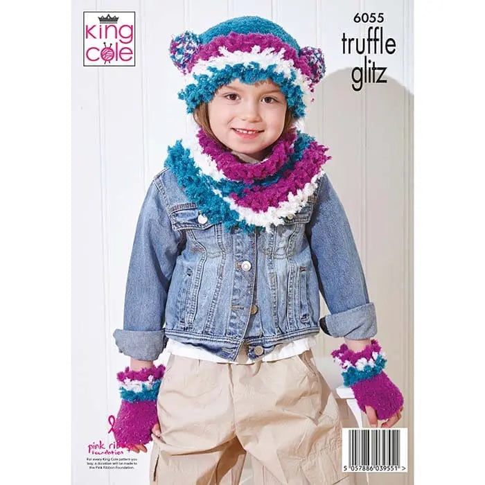 Sweater & Accessories Knitted in Truffle Glitz