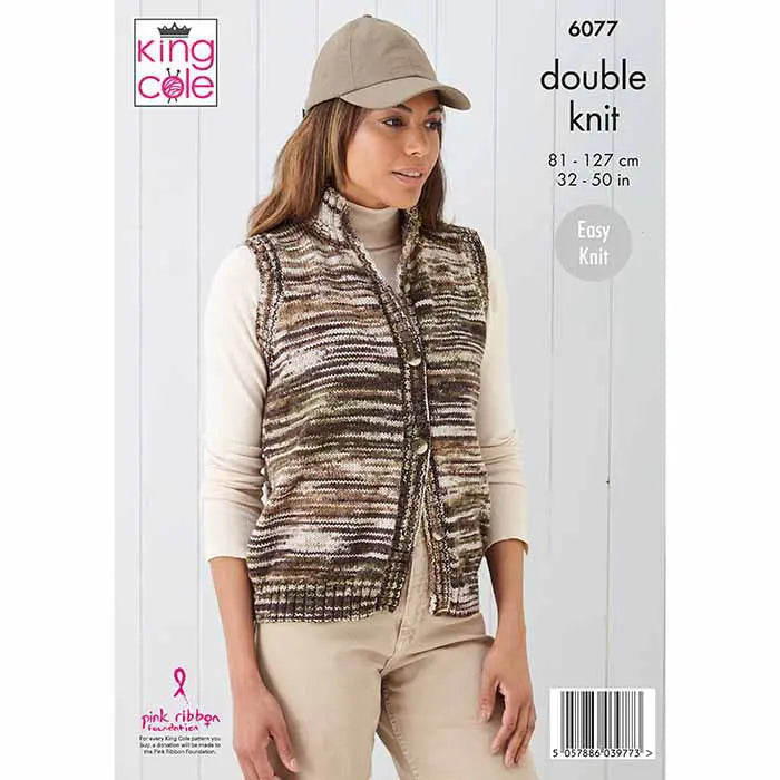 Bodywarmers Knitted in Camouflage DK