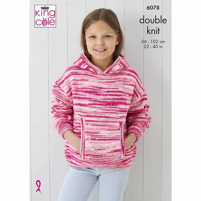 Round Neck Sweater & Hoodie Knitted in Camouflage DK
