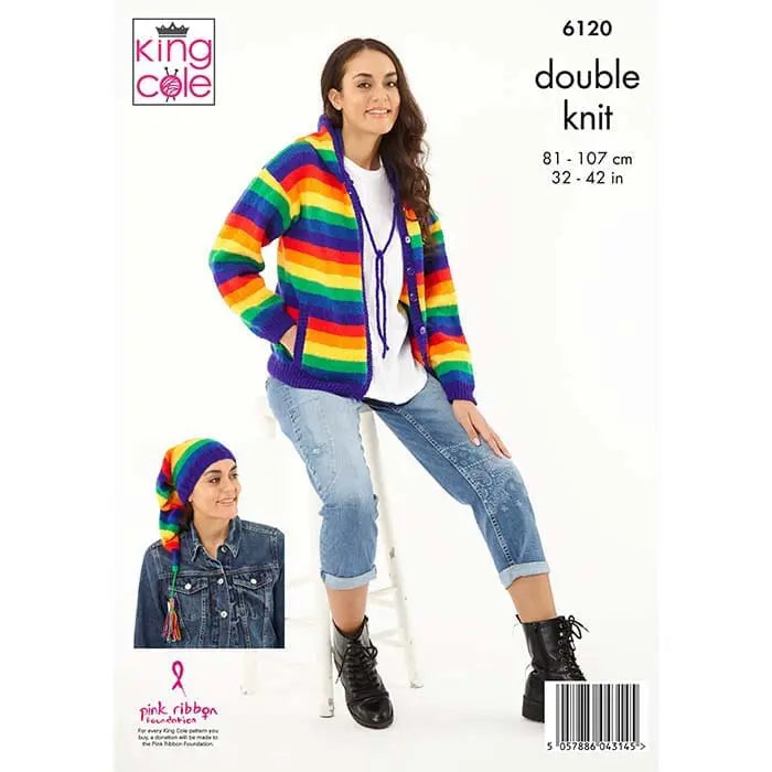 Sweater, Hooded Cardigan, & Hat Knitted in Pricewise DK