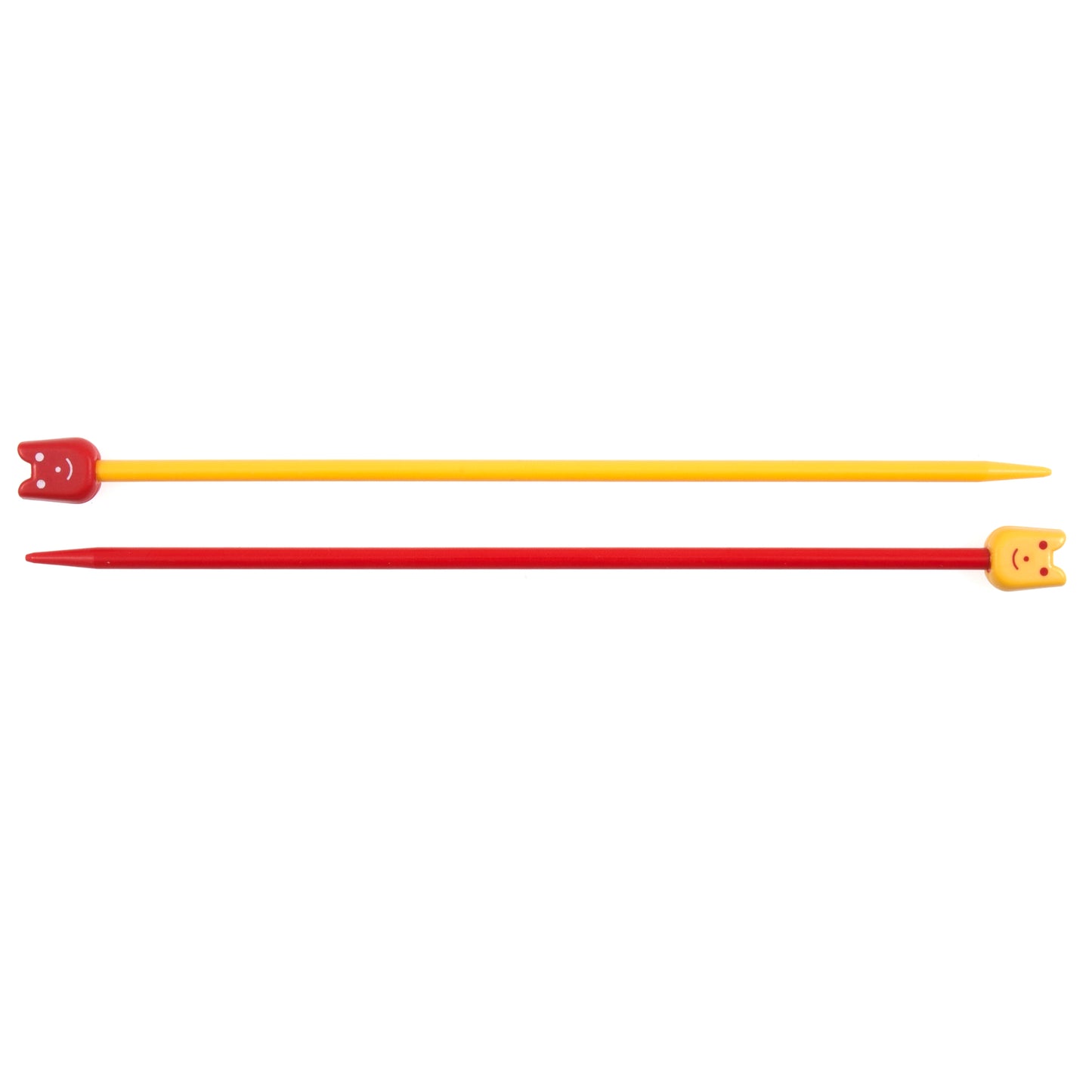 Knitting Pins: Single-Ended: Plastic: Coloured: Children's: 18cm x 4.00mm