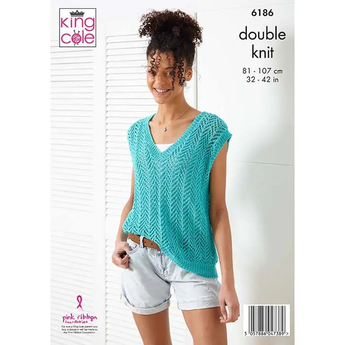 Sweater & Tank Top Knitted in Bamboo Cotton DK