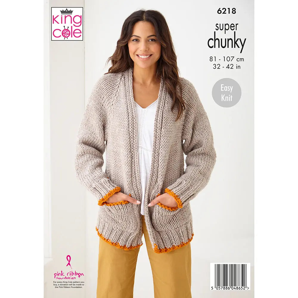 Sweater and Cardigan Knitted in Super Chunky