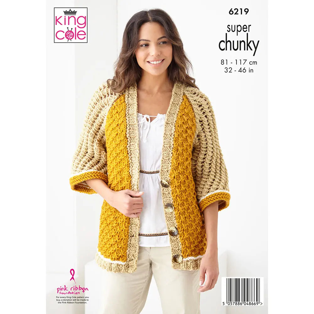Sweater and Cardigan Knitted in Super Chunky