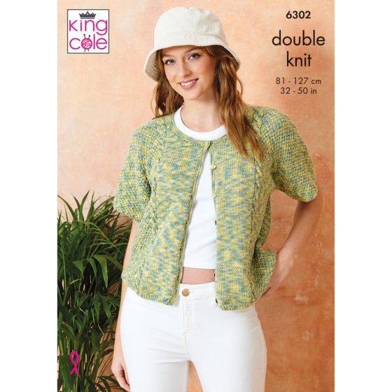 Cardigans knitted in Cottonsoft Crystal DK