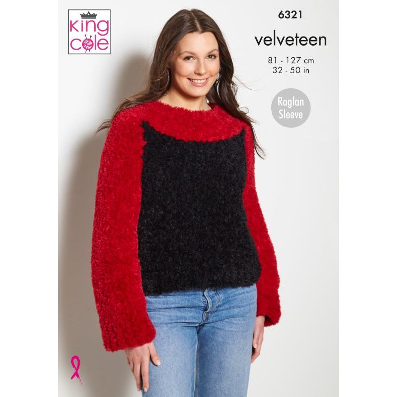 Sweater and Jacket knitted in Velveteen