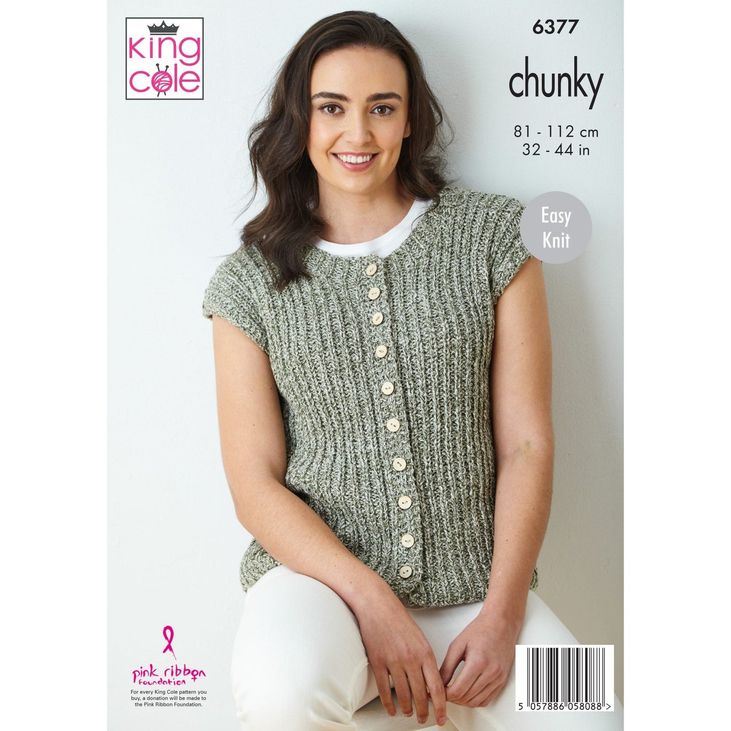 Sweater and Waistcoat knitted in Simply Denim Chunky