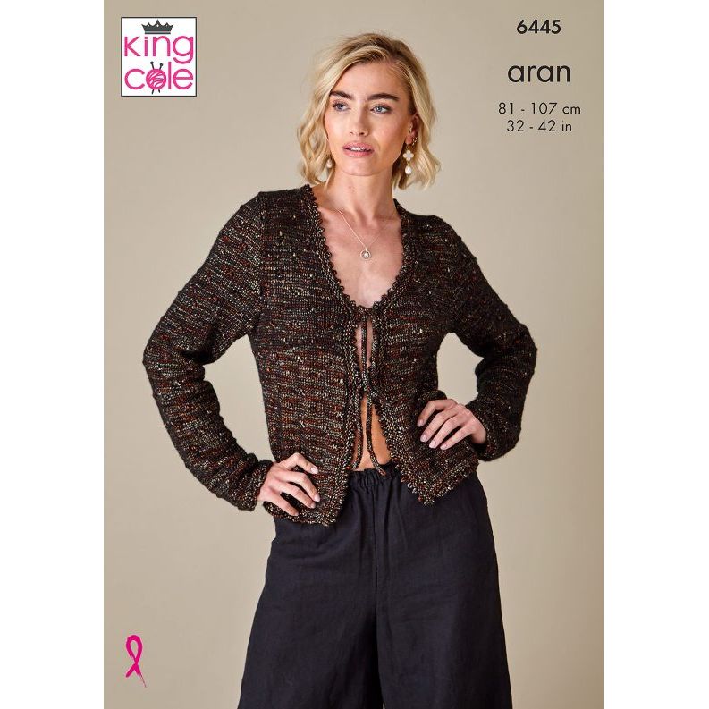 Tank Top and Cardigan knitted in Firefly Aran