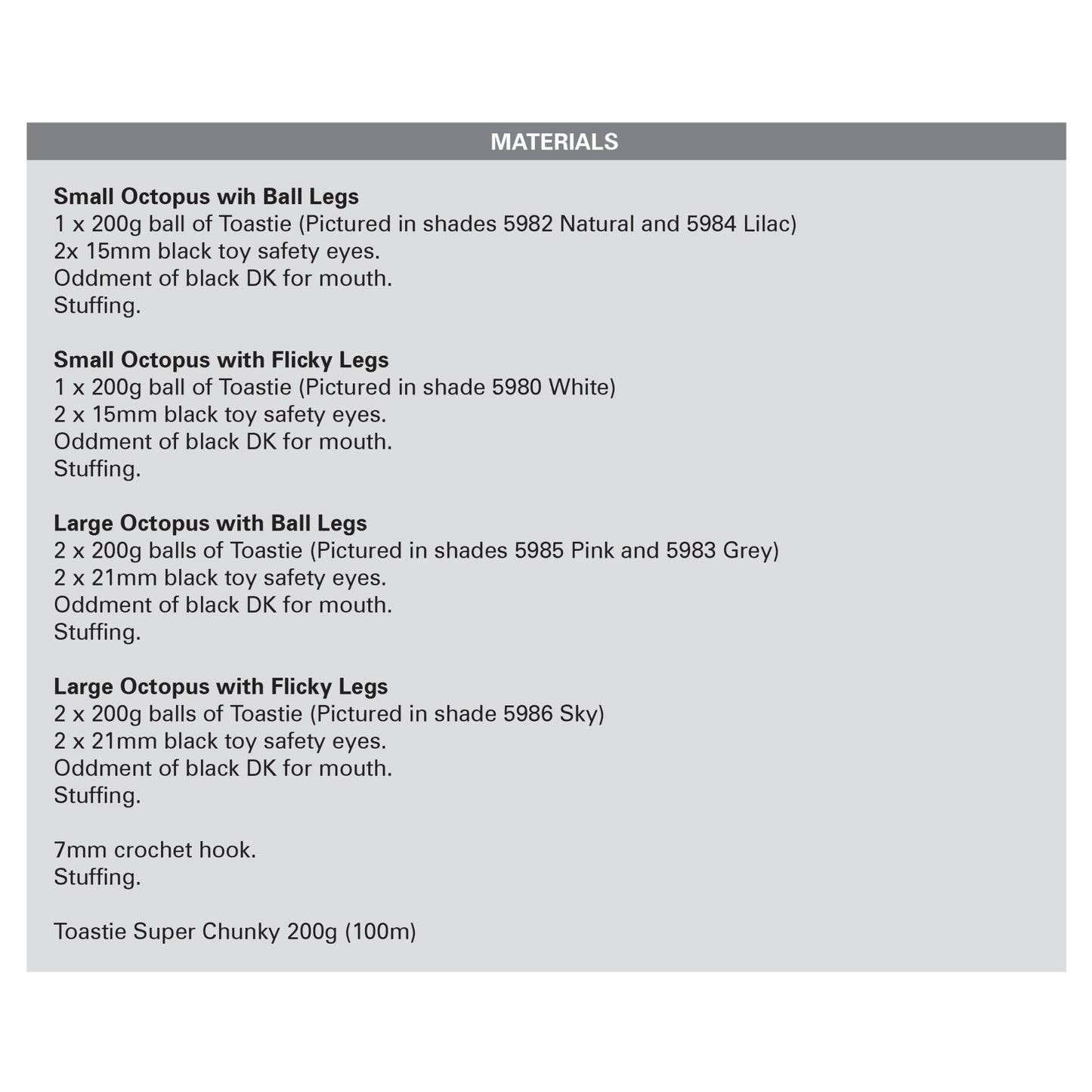 Cute Octopus Crocheted in Toastie