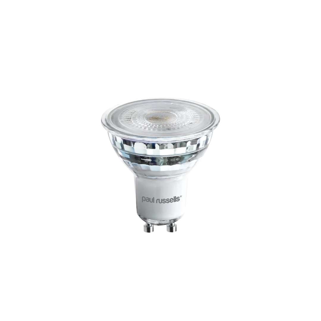 Paul Russells LED GU10 (Dimmable) Glass 4.5W 54x50 2700K,