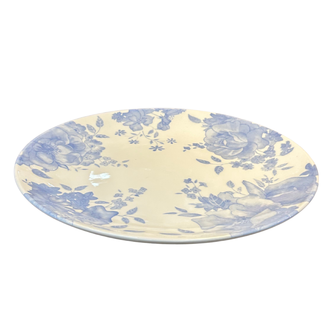 Blue Floral Serving Plate