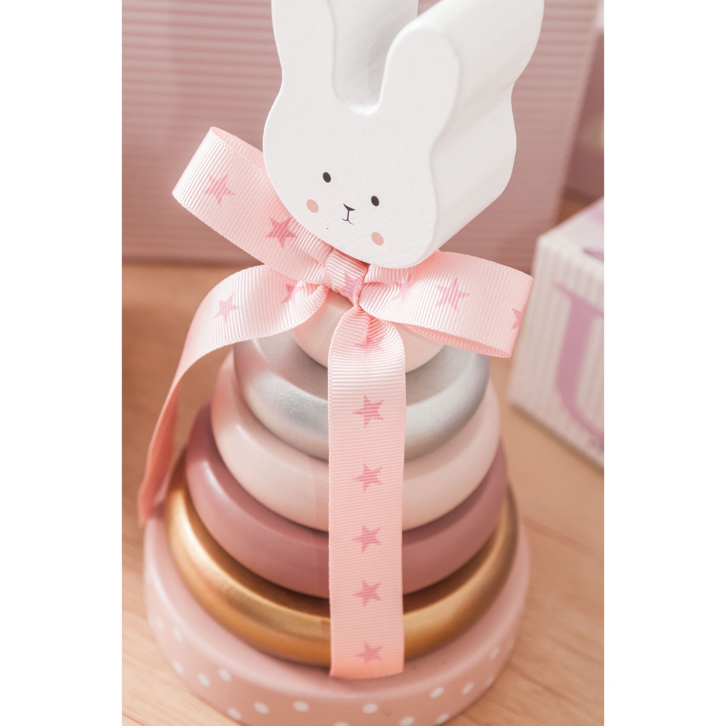 Ribbon: Twinkle Star: 16mm: Pink Price per metre