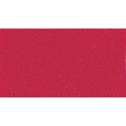 Ribbon: Double Faced Satin: 25mm: Red Price Per Metre