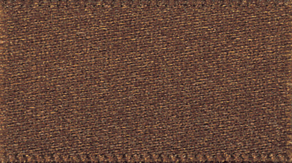 Ribbon: Double-Faced Satin: 5mm: Dark Brown Price Per Metre