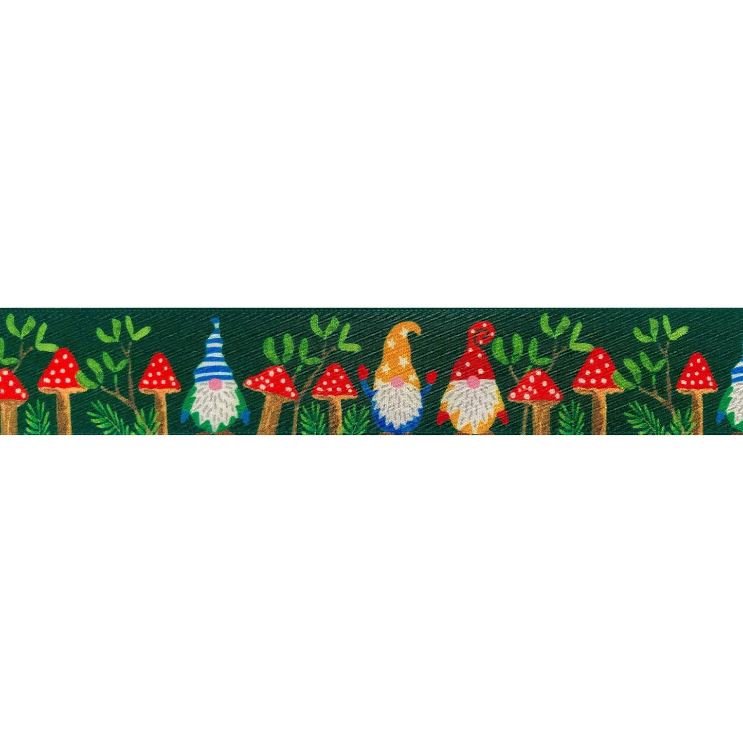 Ribbon: Woodland Gnome: White and Green