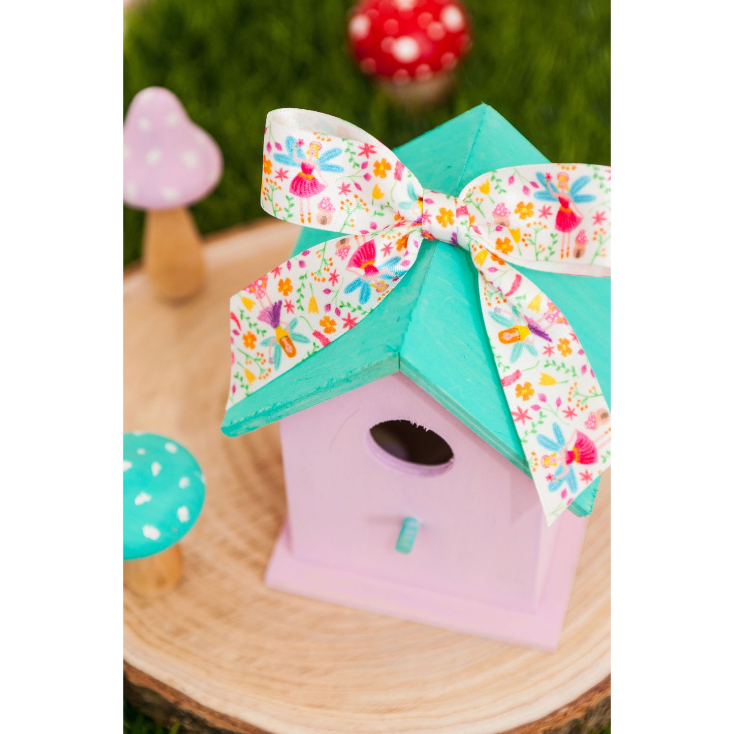 Ribbon: Fairies: 25mm: White/Multi Price Per Metre