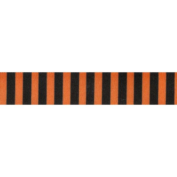 Ribbon: Witches Stripe: 15mm: Orange (Per Metre)