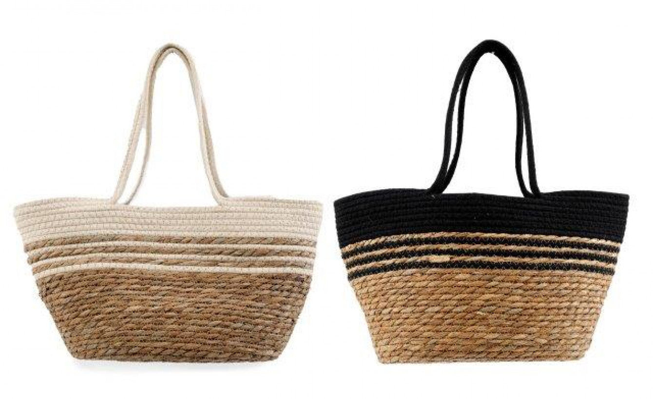 Neutral Stripe Market Bag