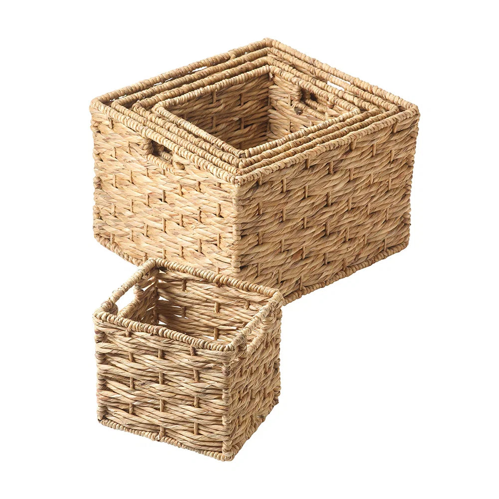 Square Water Hyacinth Basket