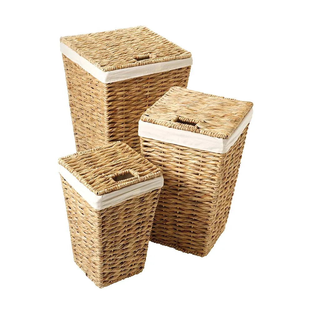 Square Linen Hyacinth Basket