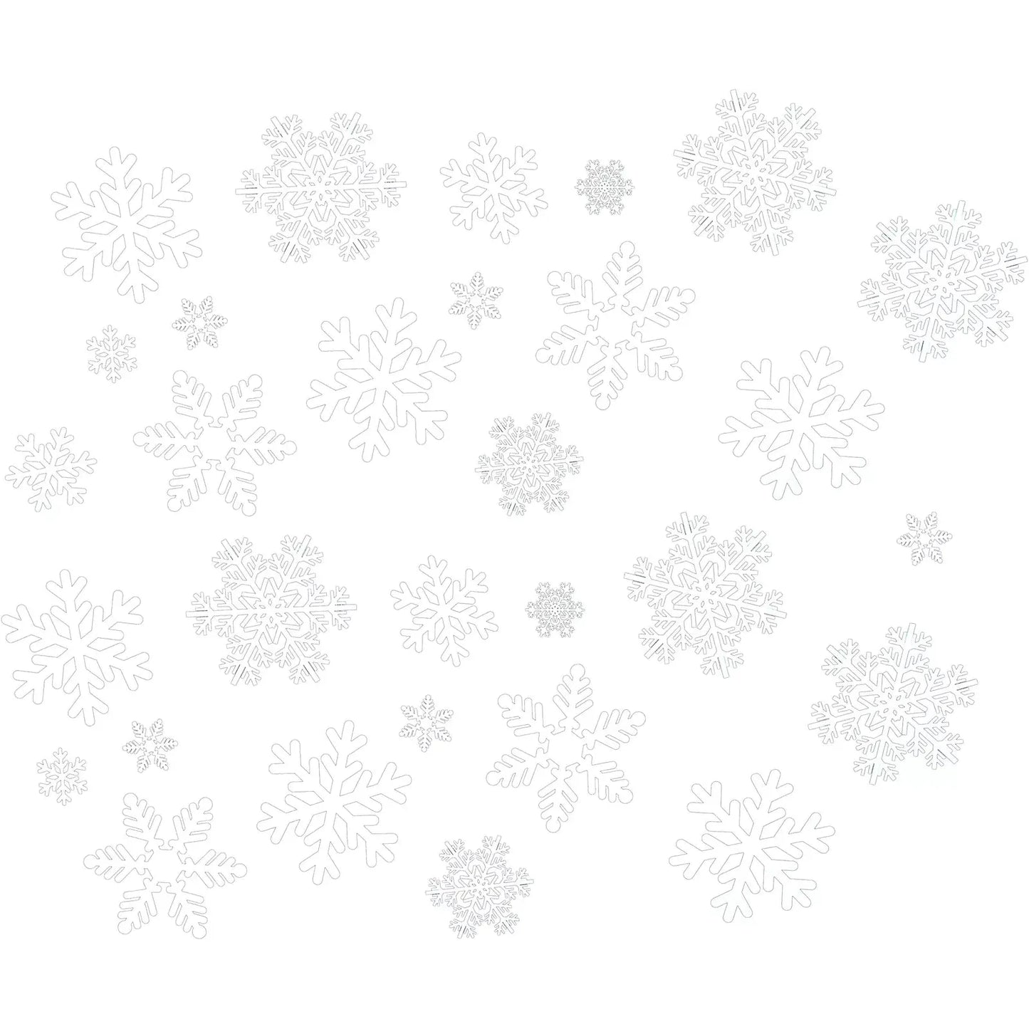 XMAS HAUS Christmas Snowflakes Sticker Set 144