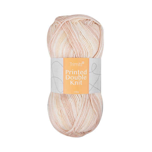 Knitting Yarn: Print: Double Knitting: 100g: Natural