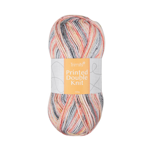 Knitting Yarn: Print: Double Knitting: 100g: Autumn