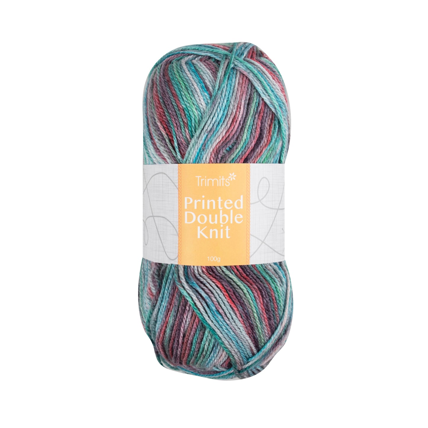 Knitting Yarn: Print: Double Knitting: 100g: Berry
