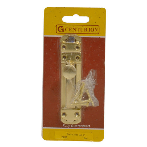 Flat Sliding Bolts Polished Brass