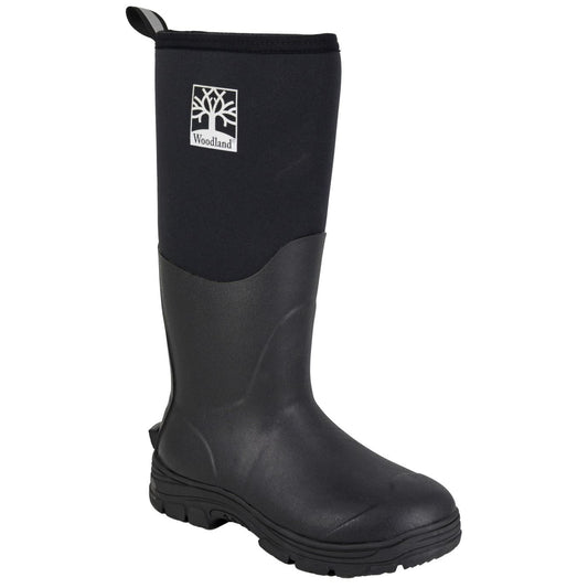 Woodland Black Rubber/Neoprene Muck Boots