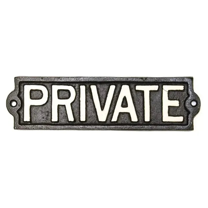Wall Plaque - Private
