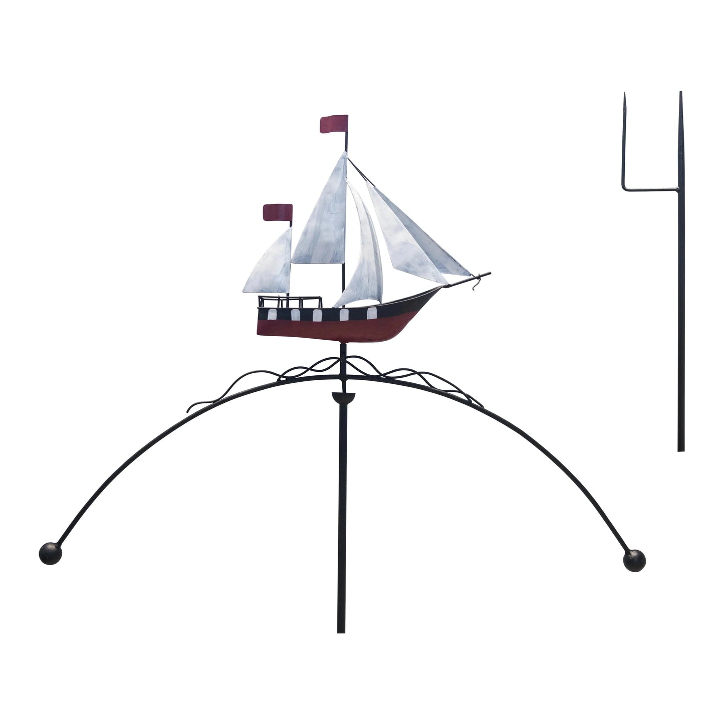 Metal Balance Stake and Boat Spinner