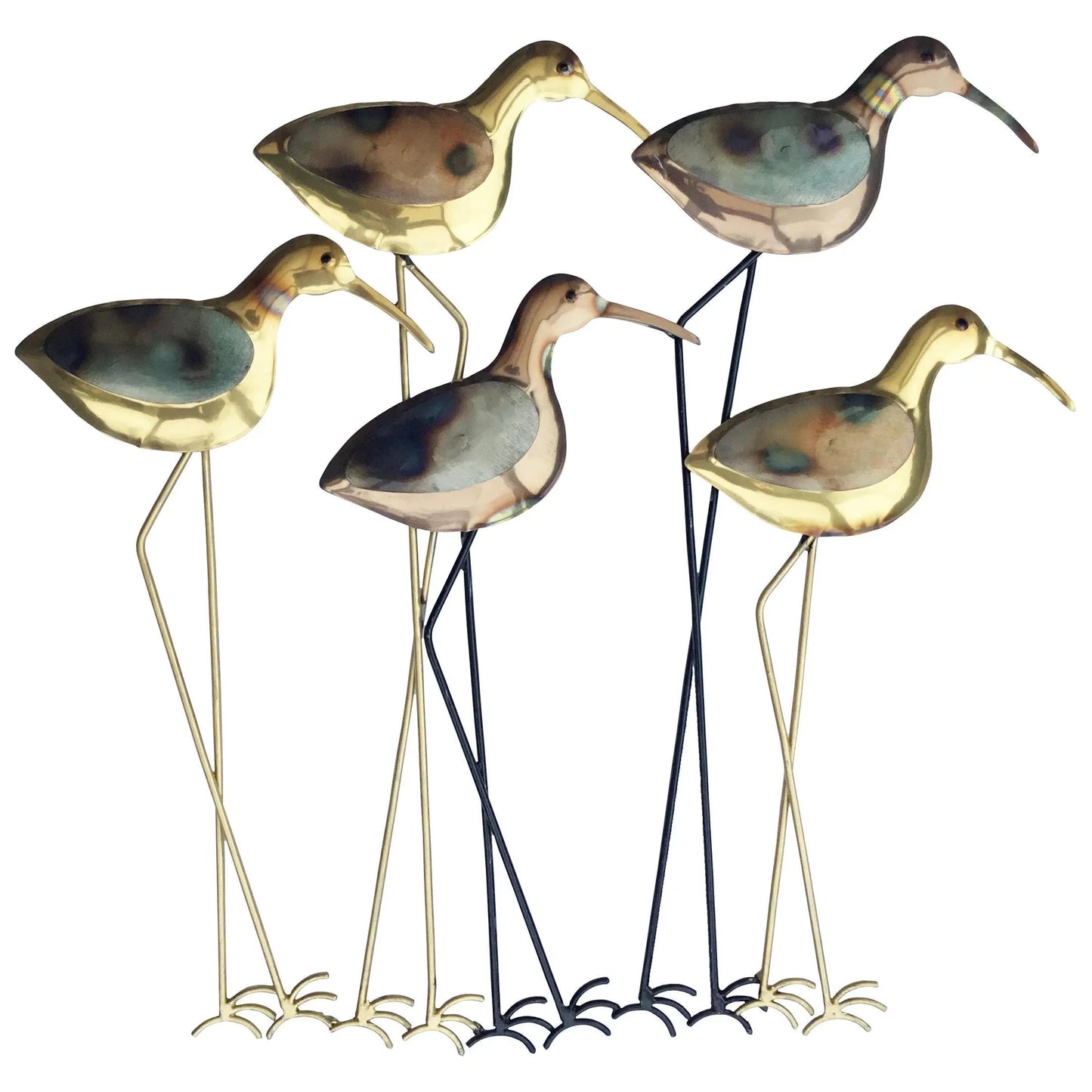 Five Wading Birds Wall Art