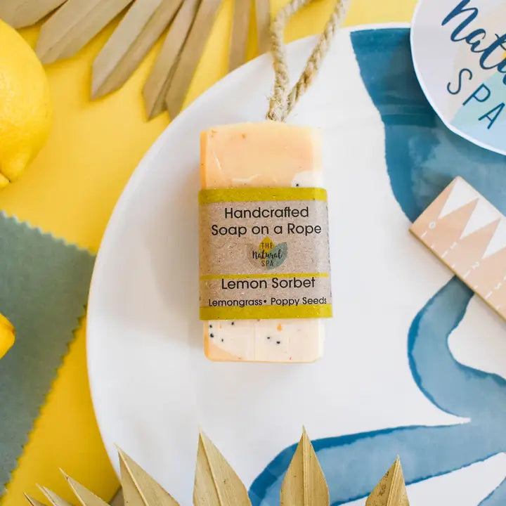 Lemon Sorbet Soap On A Rope 100g