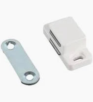 Heavy Duty Magnetic Catch - Small White PK1