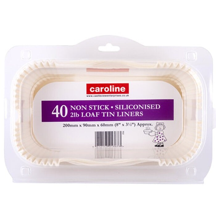 Caroline 40 Loaf Tin Liners 2lb