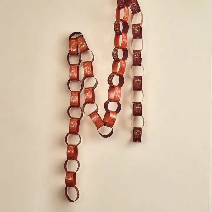 Pumpkin Paper Chains - Pack of 48