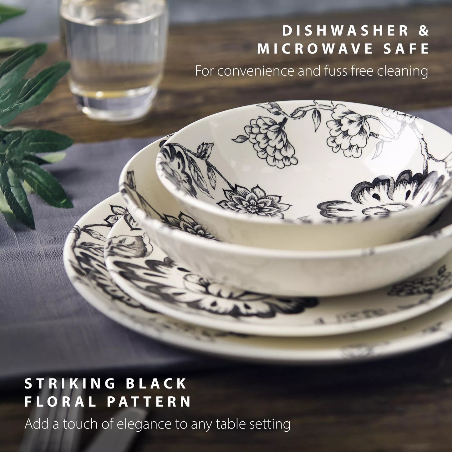 Botanical Night Serving Plate
