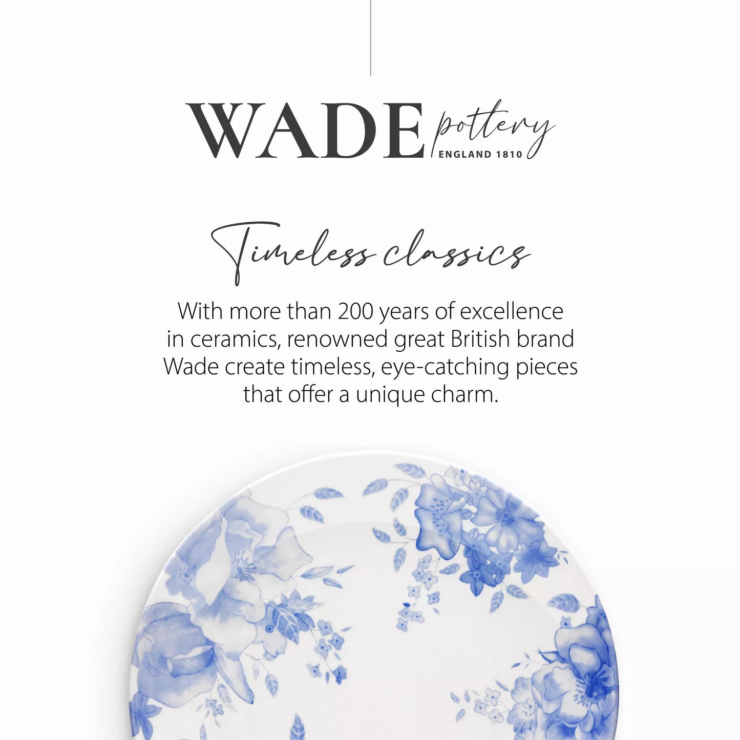 Blue Floral Pasta/Serving Dish