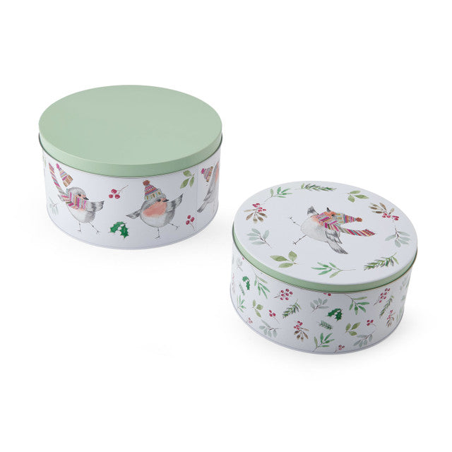 Mikasa Tipperley Hill Robin Cake Tins, Set of 2
