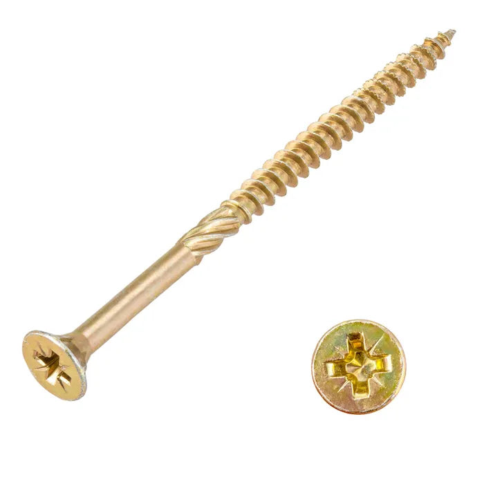 3.5 x 40mm Countersunk Yellow Passivated Screws