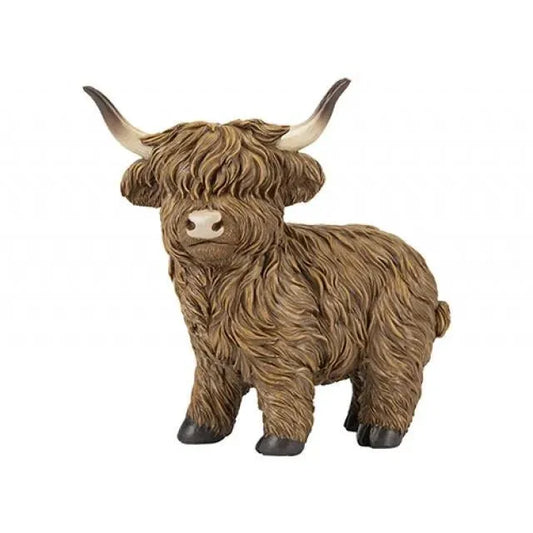 7.5" Resin Highland Cow