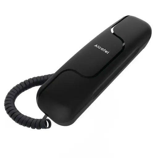 T06 Compact Corded Phone Black
