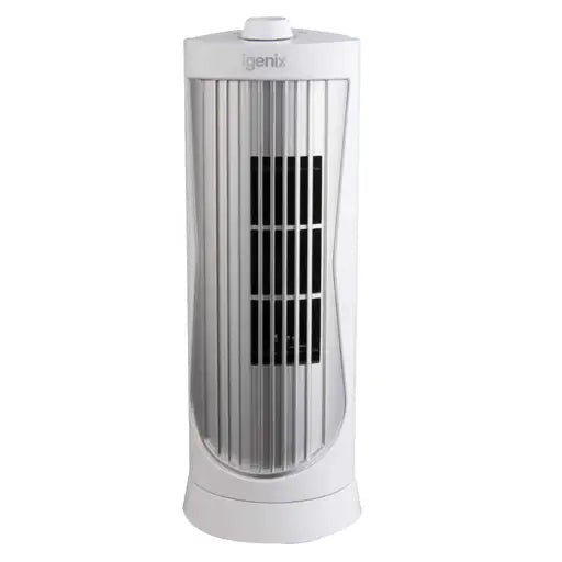 12" Mini Tower Fan White