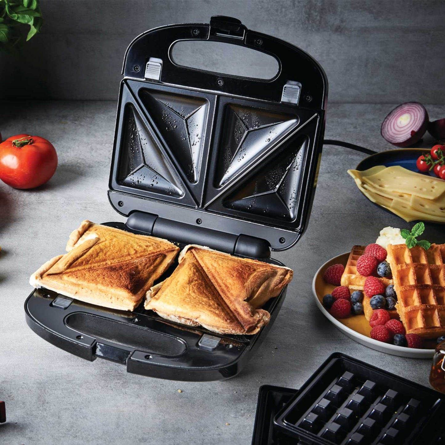 3 in 1 Deep Fill Sandwich, Grill and Waffle