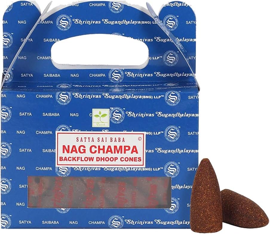 Pk10 Nag Champa Backflow Cones