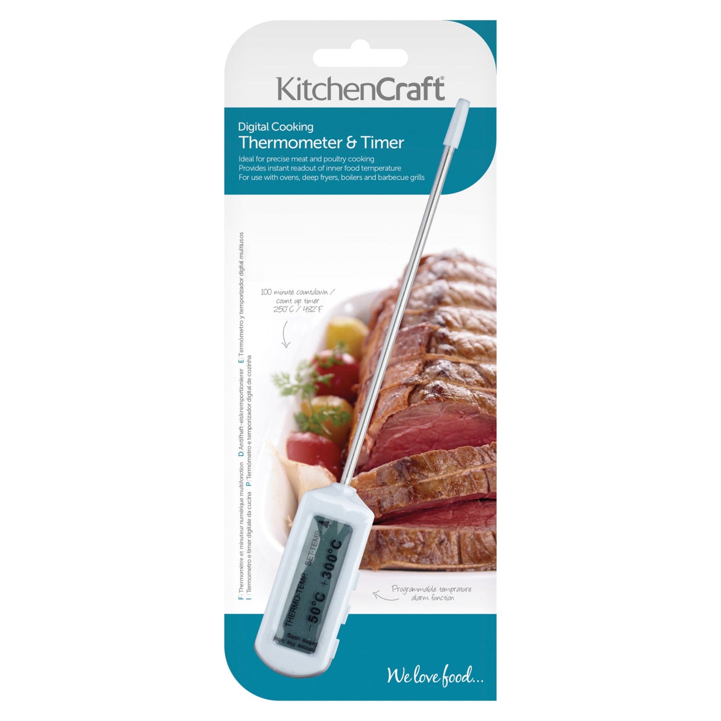 KitchenCraft Electronic Digital Thermometer and Timer